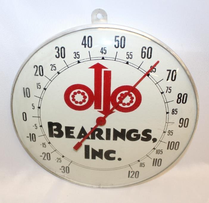 Bearing Incorporated Round Dial Advertising Thermometer (1 of 5)