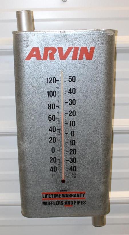 Arvin Muffler Shaped Advertising Thermometer (1 of 4)