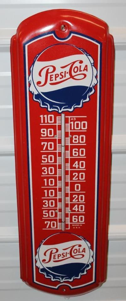 Reproduction Pepsi Cola Advertising Thermometer (1 of 4)