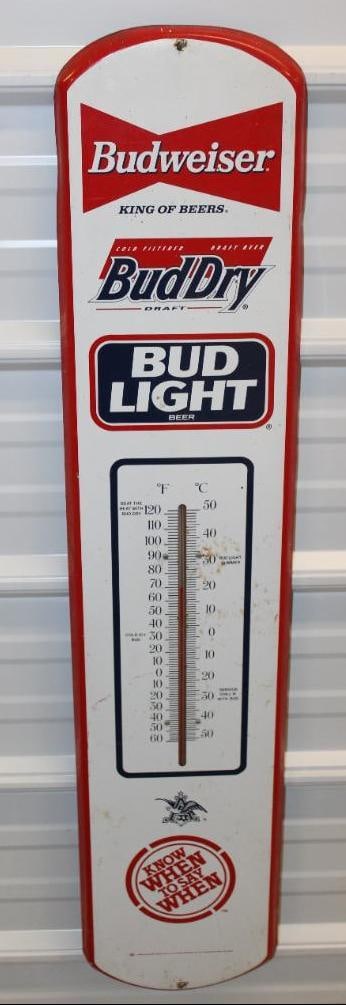 Budweiser Bud Light Advertising Thermometer (1 of 7)