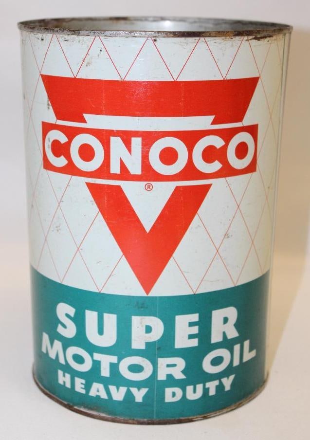 Conoco Super Metal 5 Quart Motor Oil Can (1 of 4)