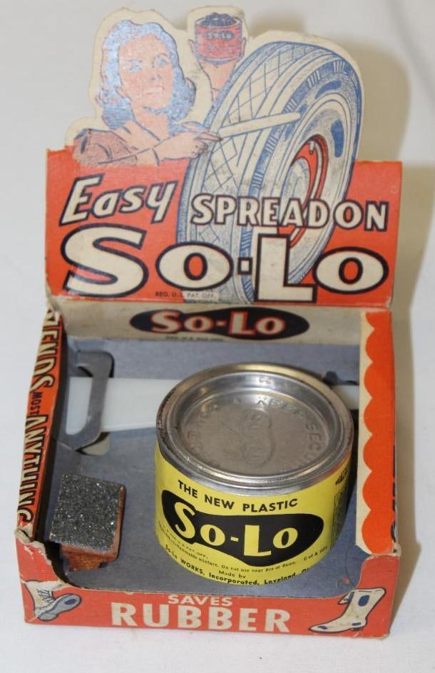 NOS So-Lo Easy Spread On Rubber Repair Advertising Countertop Display (1 of 5)