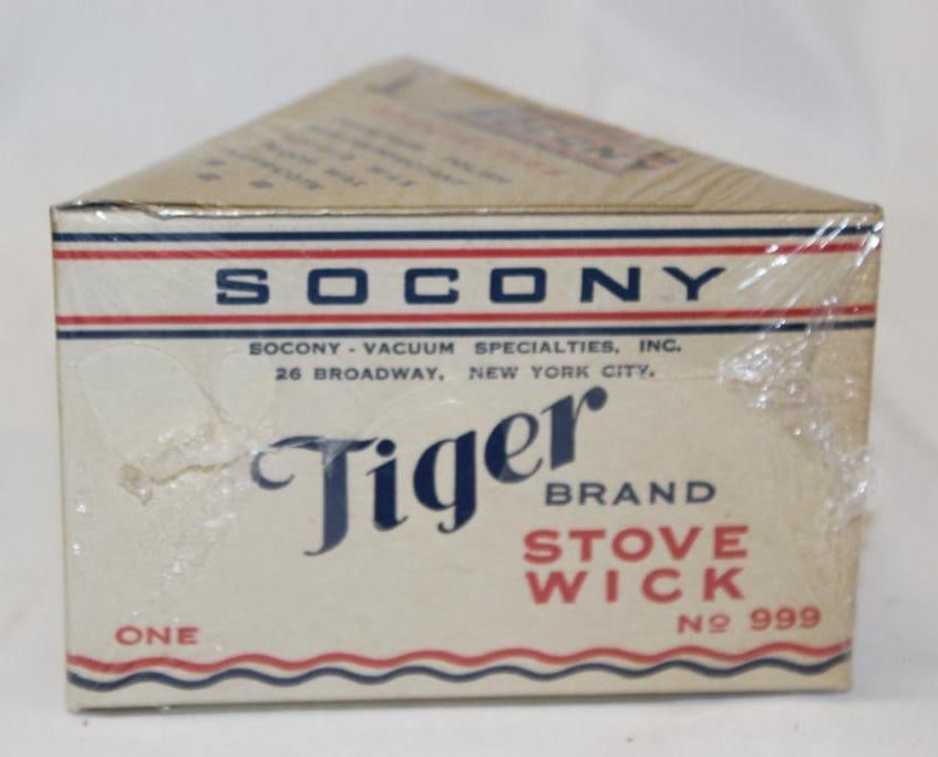 NOS Socony Tiger Stove Wick Advertising Display (1 of 4)