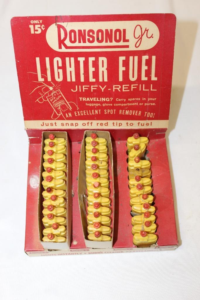 NOS Ronson Jr Lighter Fuel Refill Countertop Display (1 of 6)