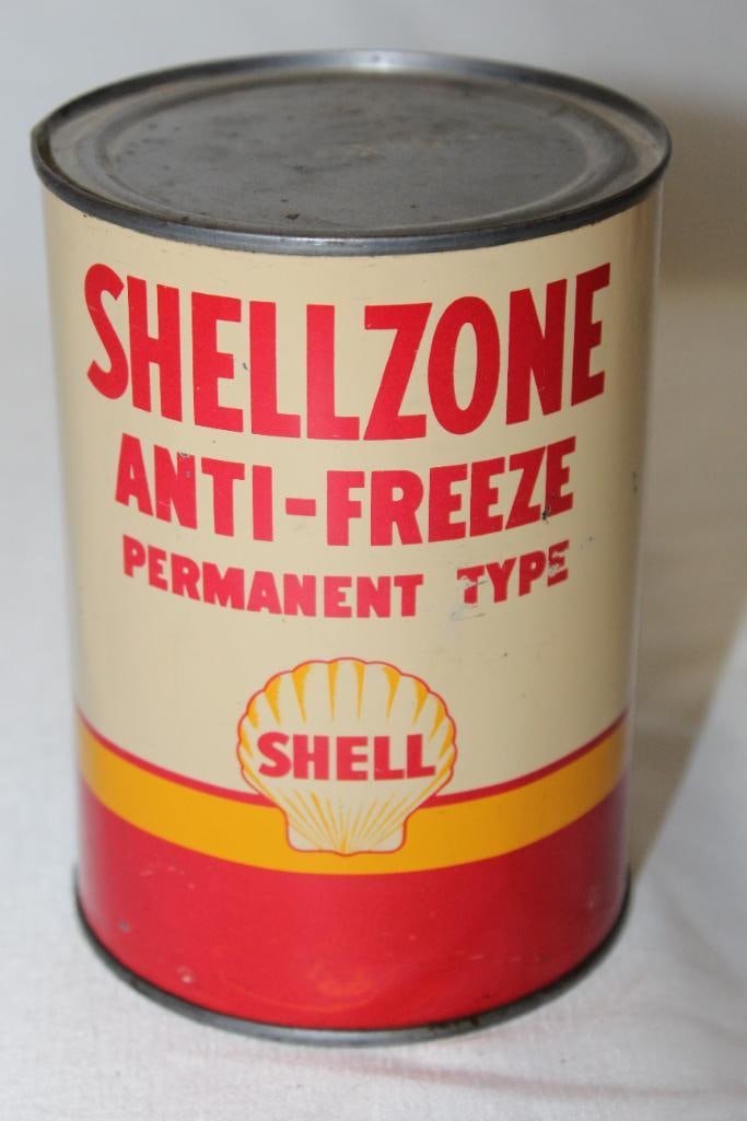 Shell Shellzone  Permanent Antifreeze 1 Quart Can (1 of 4)