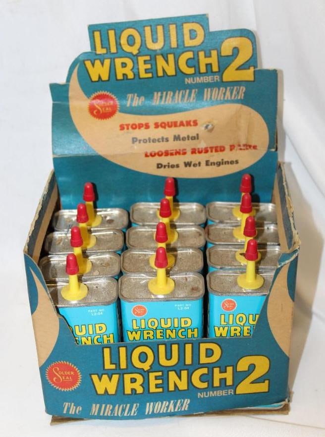 Liquid Wrench Handy Oiler Cardboard Countertop Advertising Display (1 of 8)