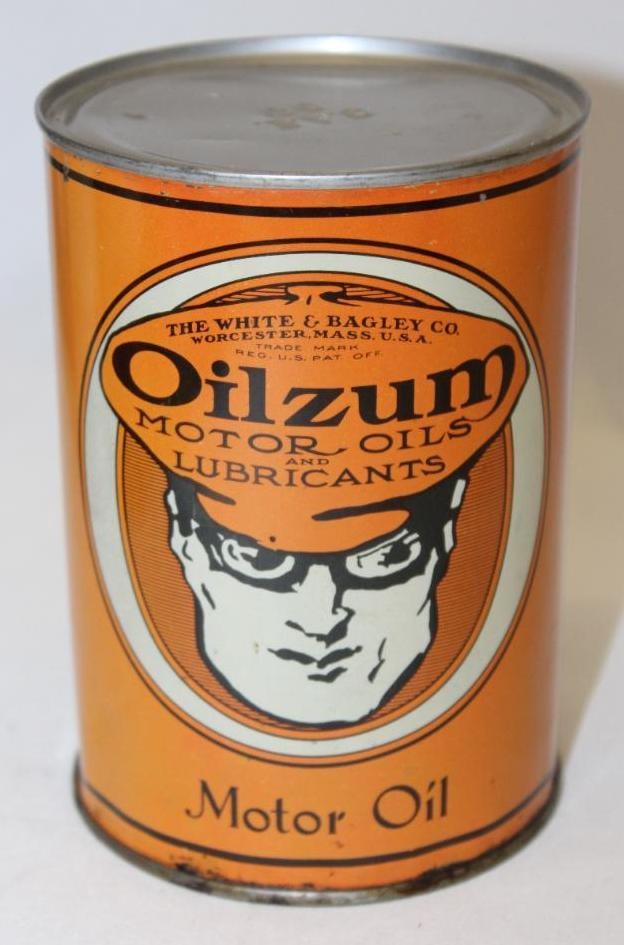 Oilzum Metal 1 Quart Motor Oil Can (1 of 3)