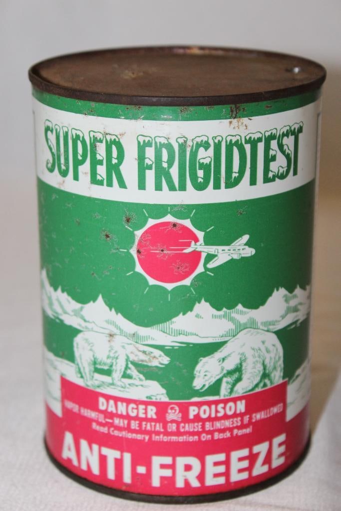 Super Frigid Test Metal 1 Quart Antifreeze Can (1 of 3)