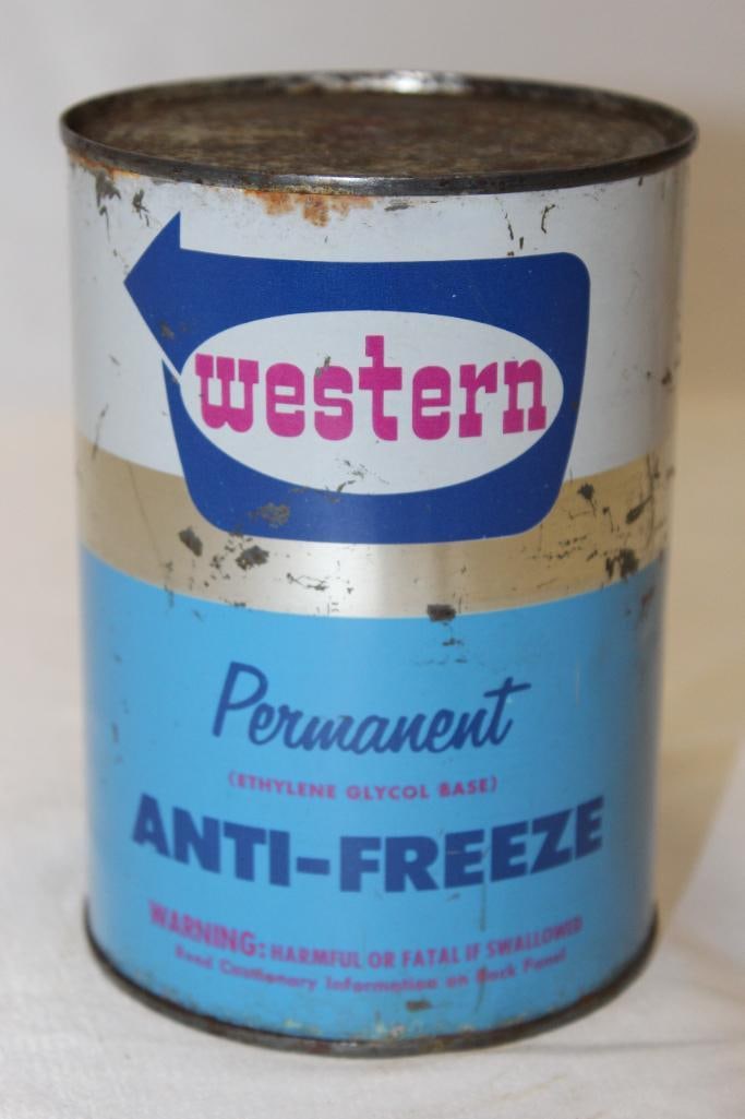 Western Permanent Metal 1 Quart Antifreeze Can (1 of 3)