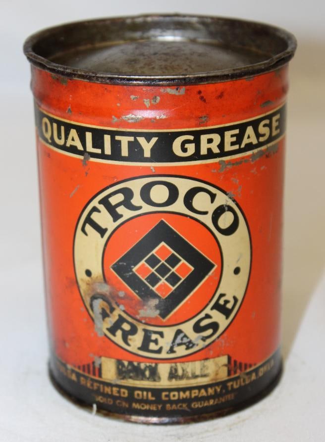 Troco Tulsa Refining Co 1 Lb Grease Can (1 of 4)