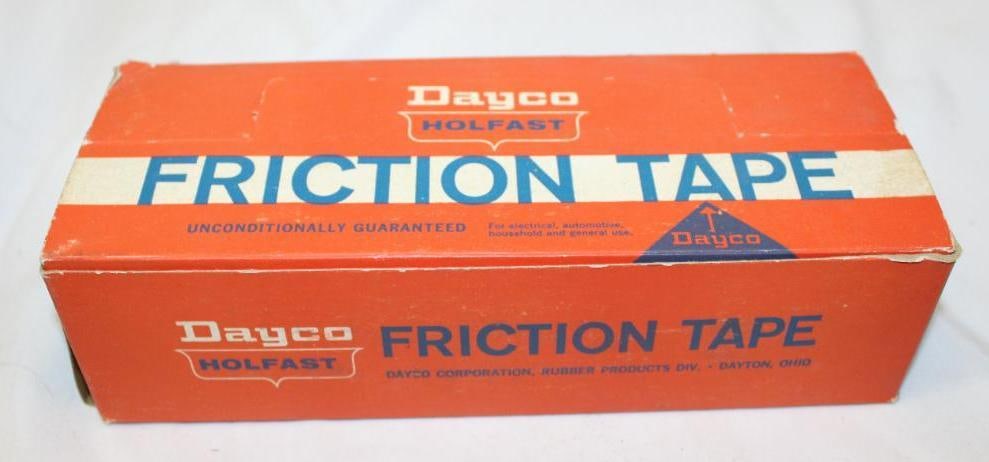 Dayco Holfast Friction Tape Countertop Advertising Display: 9.5" x 4" x 2.5", complete with product