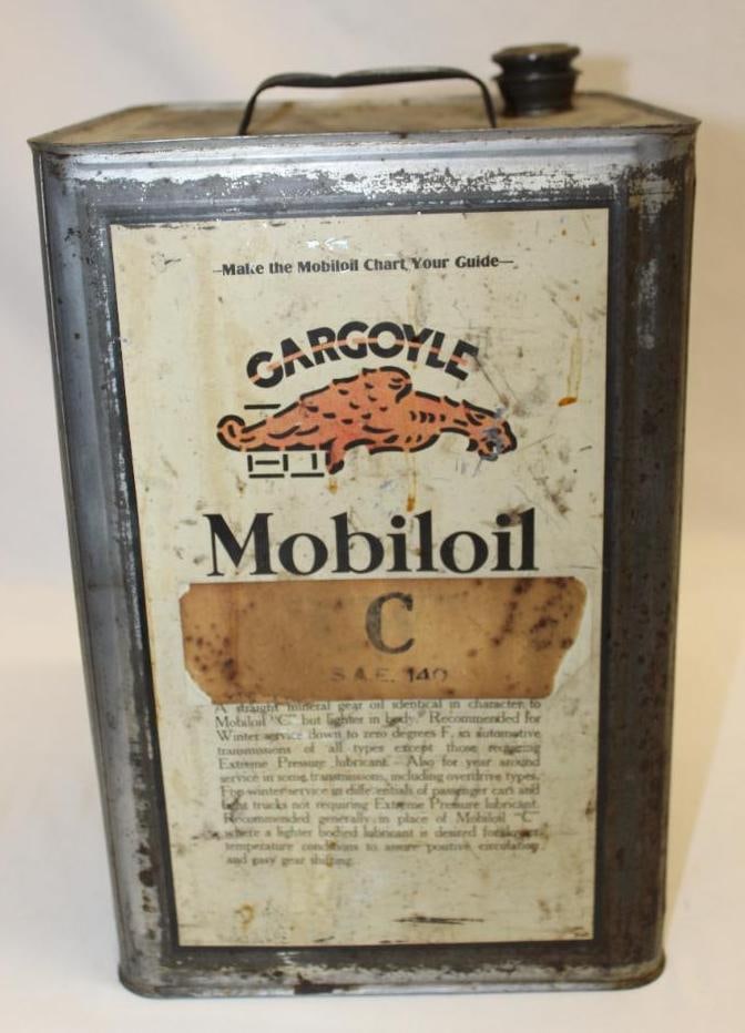 Socony Mobil Gargoyle CW SAE140 5 Gallon Motor Oil Can (1 of 4)