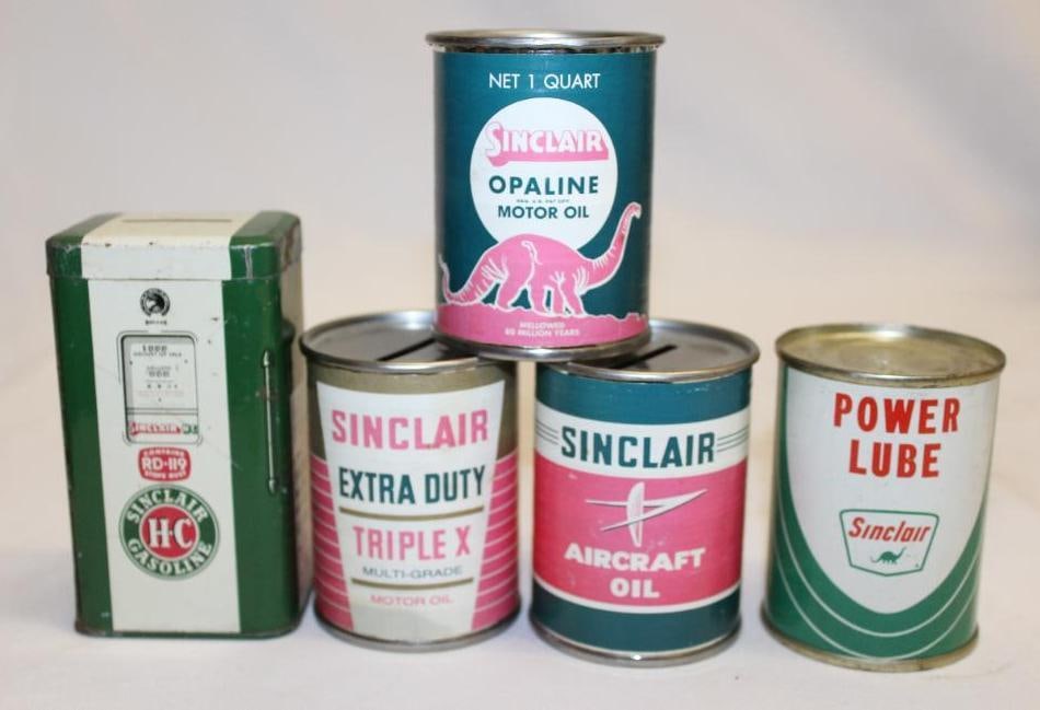 Group of 5 Sinclair Advertising Banks (1 of 4)