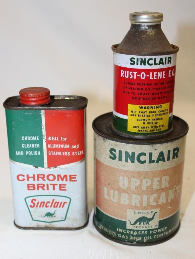 Group of 3 Sinclair Advertising Cans (1 of 3)