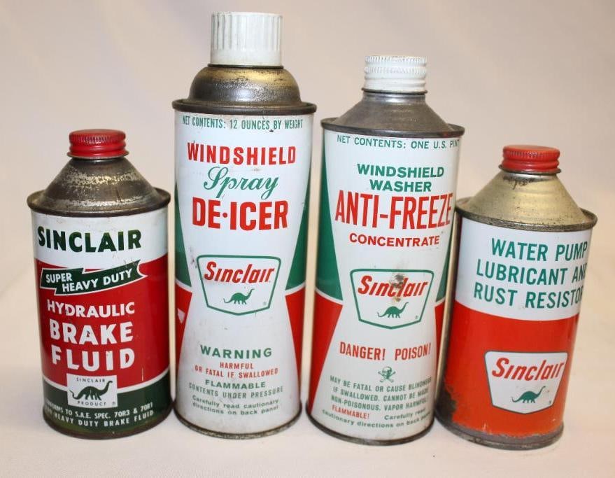 Group of 4 Sinclair Advertising Cans (1 of 2)
