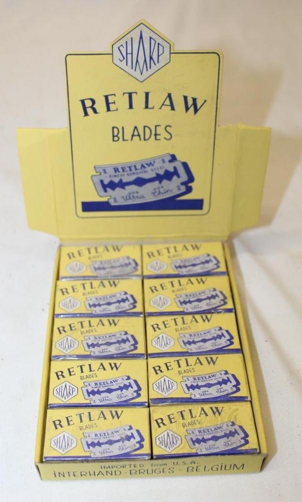 Retlaw Razor Blade Countertop Advertising Display (1 of 4)