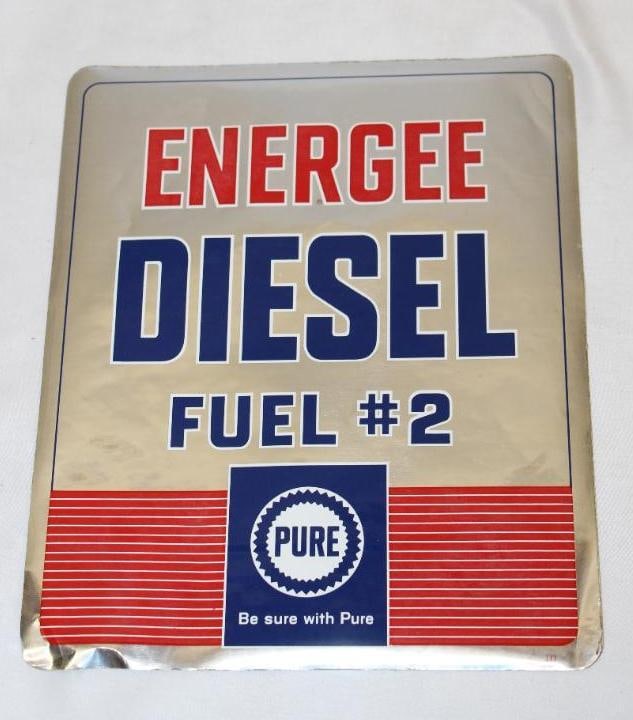 Pure Energee Deisel Fuel 2 Pump Plate Decals (1 of 5)
