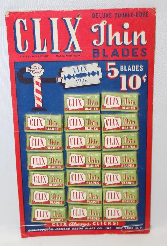 Clix Razor Blade Countertop Advertising Display (1 of 4)