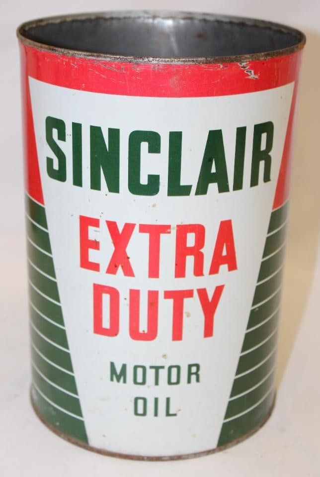 Sinclair Extra Duty Metal 5 Quart Motor Oil Can (1 of 3)