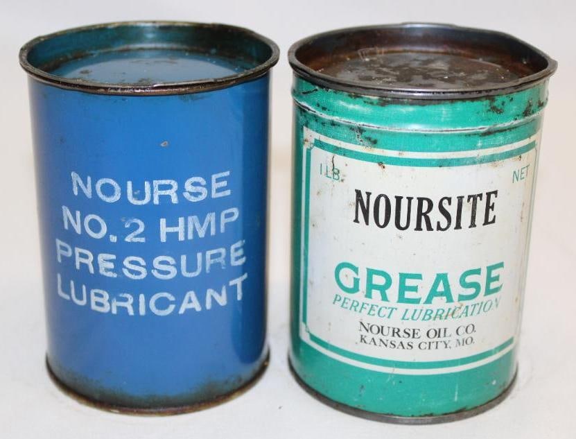 Group of Two 1 Lb Grease Cans Nourse Kansas City, MO (1 of 3)