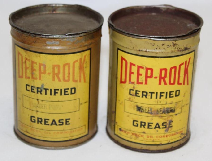 Group of Two 1 Lb Grease Cans Deep Rock (1 of 4)