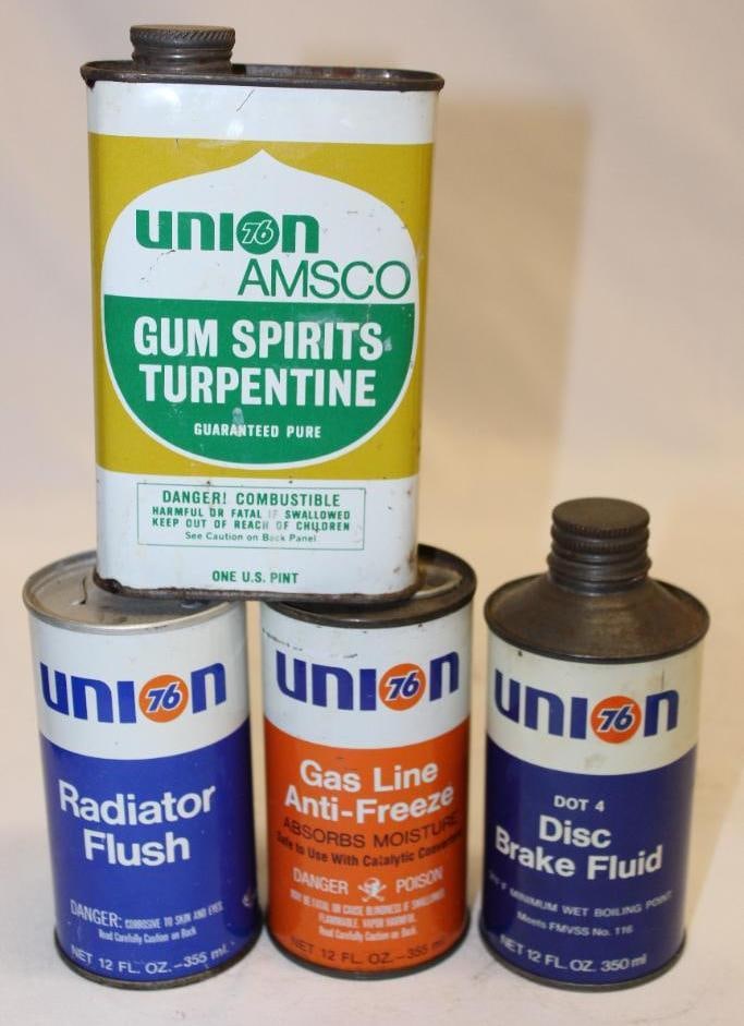 Group of 4 Union 76 Advertising Cans (1 of 2)