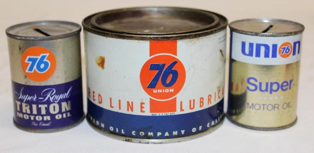 Group of 3 Union 76 Advertising Cans (1 of 2)