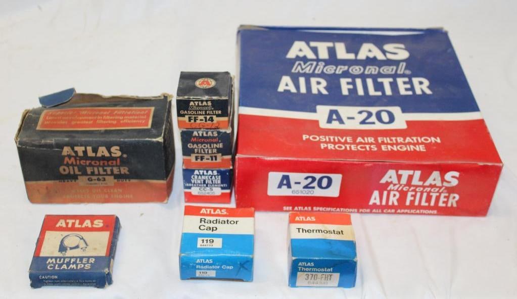 Group of 8 Atlas NOS Product Boxes (1 of 4)