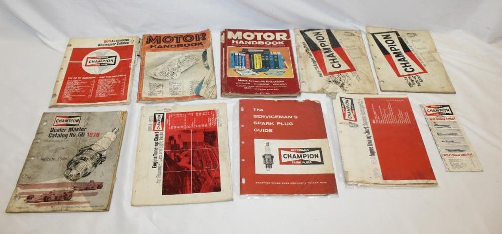 Large Group of Advertising Literature Champion Spark Plugs and Motor Handbooks (1 of 6)