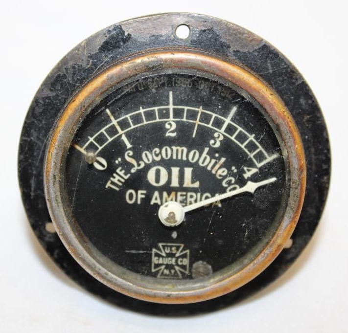 Locomobile Motor Car Co Oil Pressure Gauge (1 of 2)