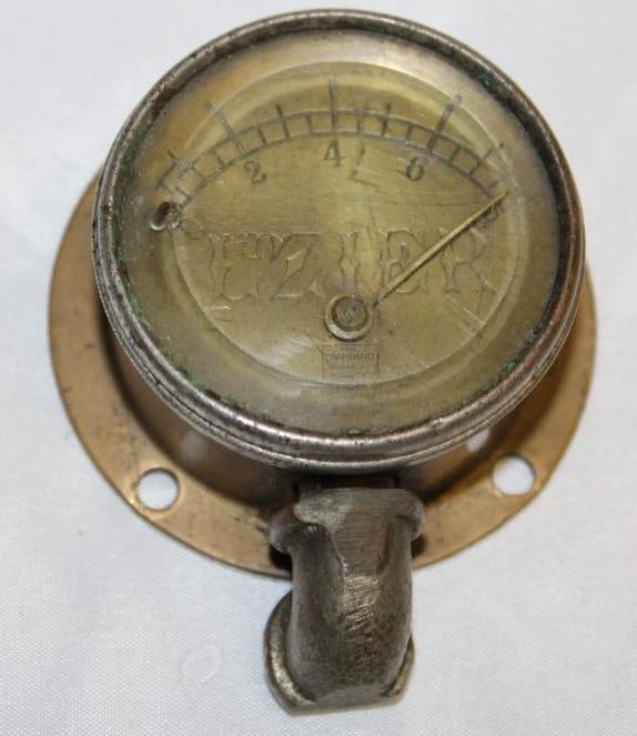 Lozier Motor Car Co Brass Oil Pressure Gauge (1 of 2)