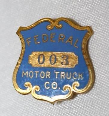 Federal Motor Truck Co Employee Pin Badge (1 of 2)