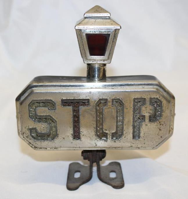 1920's Automobile Accessory Lamppost Stop Taillight (1 of 10)