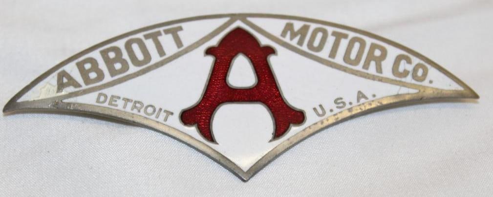 1911-1913 Abbott Detroit Motor Car Co Radiator Emblem Badge (1 of 2)
