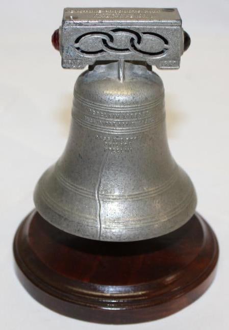 1926 Illuminated Liberty Bell Radiator Mascot Hood Ornament by Keystone (1 of 7)