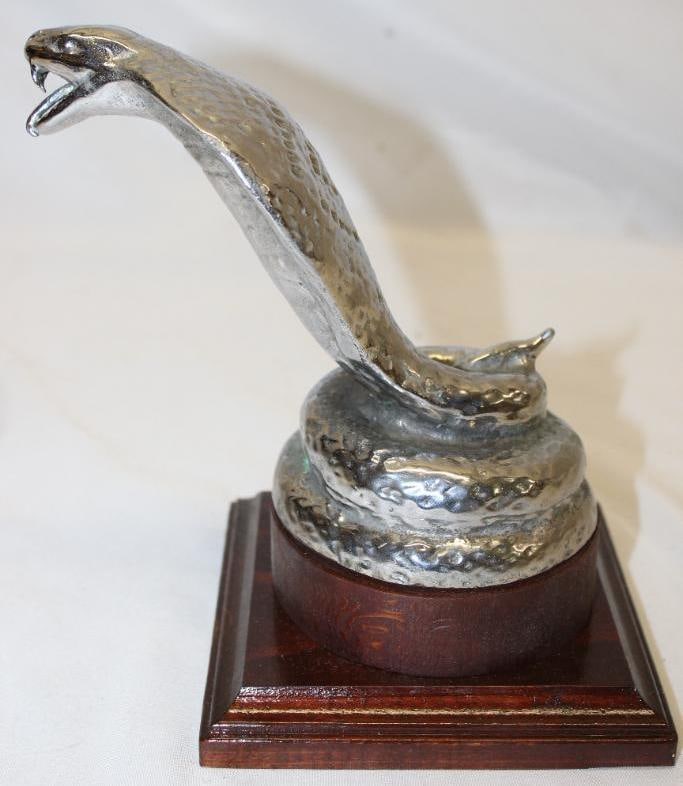 Isotta Fraschini Valentino Cobra Radiator Mascot Hood Ornament (1 of 4)