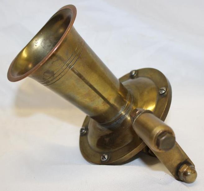 Brass Hand Operated Automobile Accessory Horn (1 of 6)