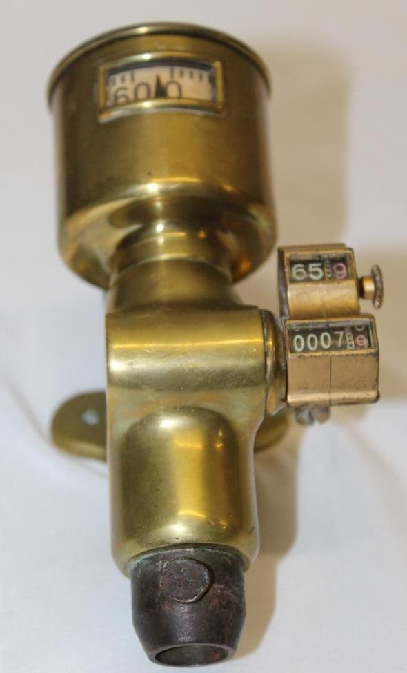 Early Brass Warner Auto-Meter Speedometer (1 of 5)
