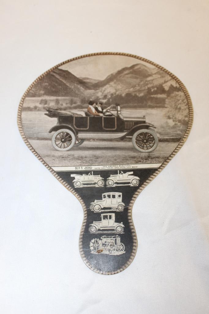1920's Ford Lincoln Cars and Tractors Advertising Fan (1 of 6)