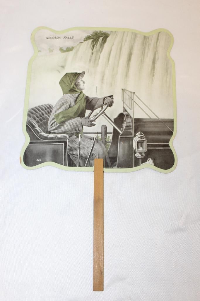 Mitchell Motor Car Co Advertising Fan: 14" x 8"