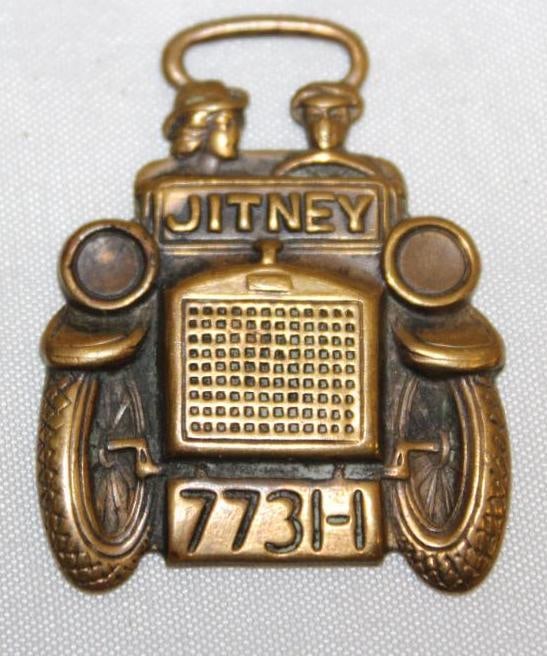 Early Jitney Automobile Figural Watch Fob (1 of 2)