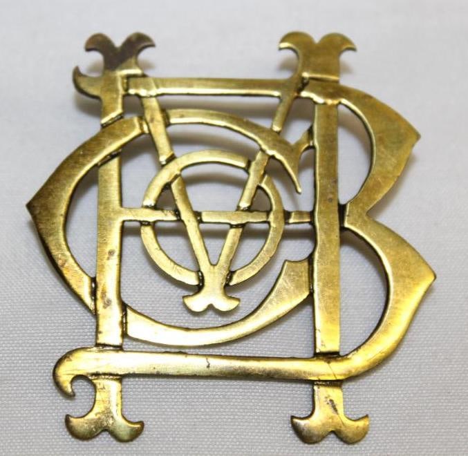 1906-1912 Maxwell Briscoe Brass Radiator Emblem Badge (1 of 2)