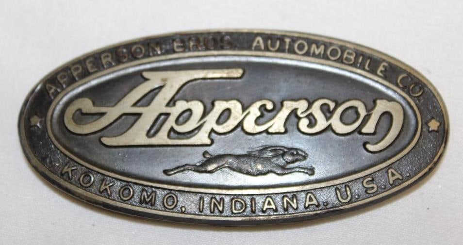 1920's Apperson Jack Rabbit Radiator Emblem Badge (1 of 2)
