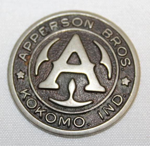 1918 Apperson Motor Car Co Radiator Emblem Badge (1 of 2)