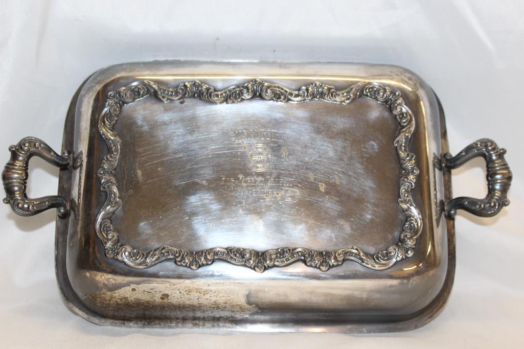 1959 Sportscar Club of America Marlboro Speedway Bob Murray Trophy Platter: 13" x 8" x 2"