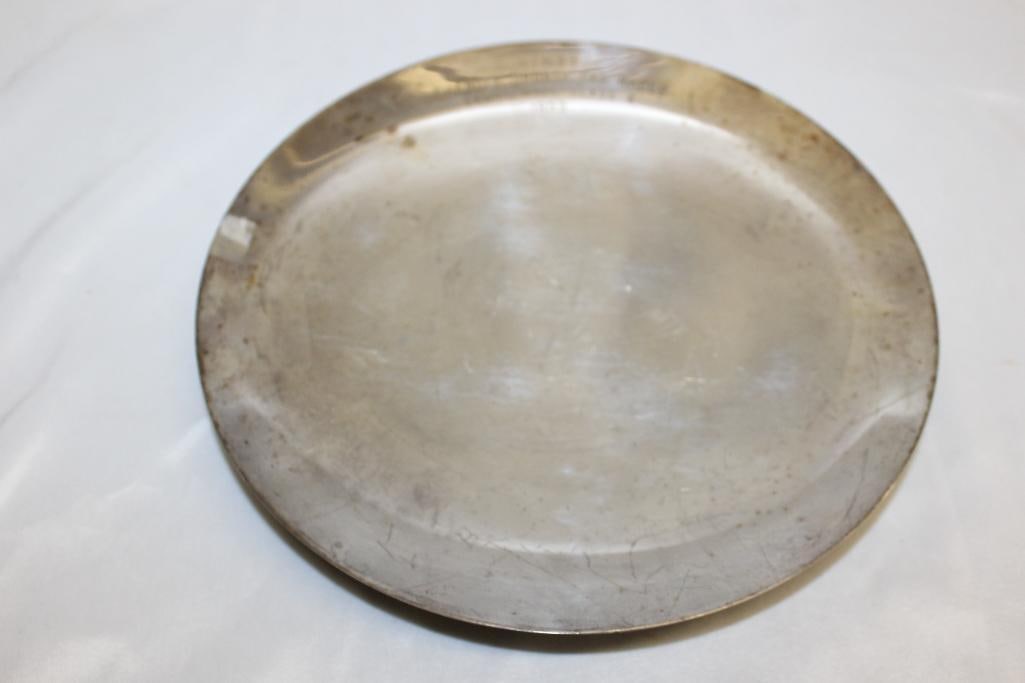 1953 Chanute Sportscar Race First Place Ladies Class Award Plate: 10" x 1", marked Reed and Barton
