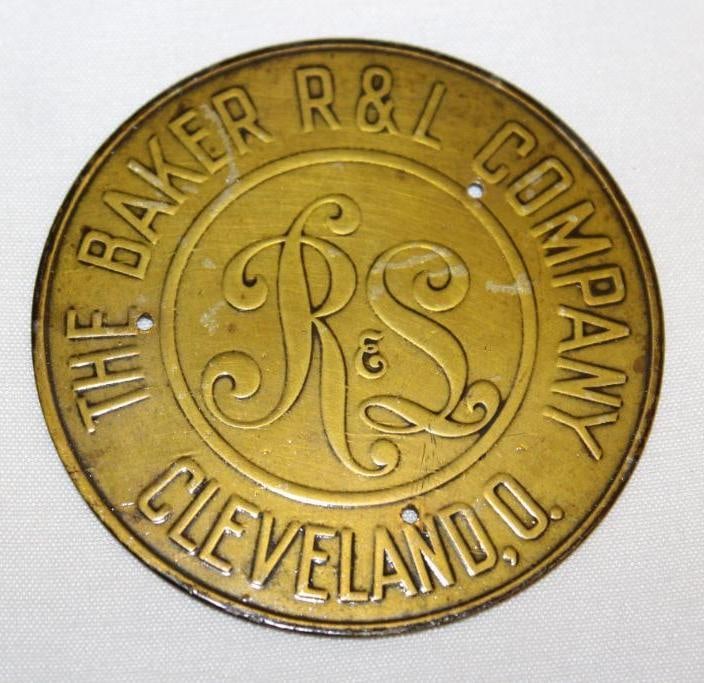 1915-1920 Rouch & Lang Brass Hubcap Emblem Badge (1 of 2)