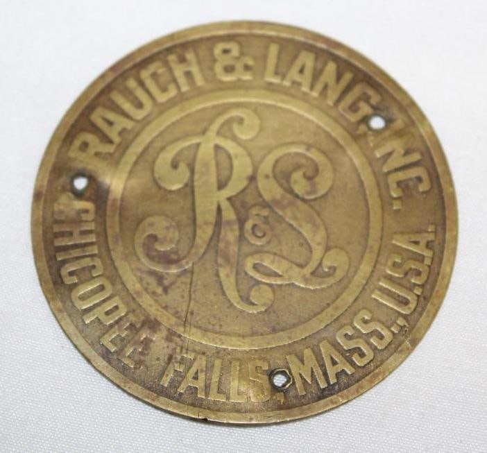 1920-1928 Rouch & Lang Brass Hubcap Emblem Badge (1 of 2)