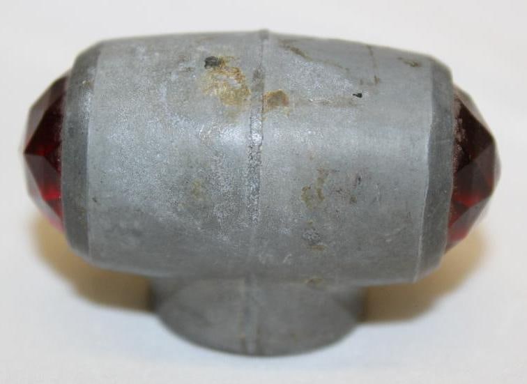 Early Automobile Jeweled Marker Light: 2" x 1.25" x 1.5"