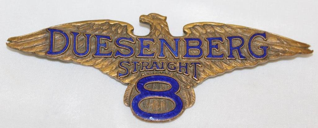 Duesenberg Straight 8 Radiator Emblem Badge (1 of 2)